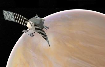 Visione artistica della missione Veritas per lo studio di Venere, una delle cinque proposte al vaglio della NASA per venire lanciate nei prossimi anni. Crediti: NASA/JPL-Caltech