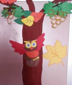 addobbo per porta autunnale