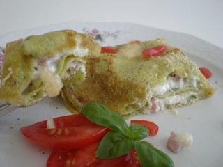 Crèpes al pesto con ripieno gustoso