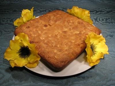 Brownie al cioccolato bianco