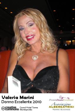 Valeria Marini alle Terme Euganee per il Premio “Donne Eccellenti” 2010