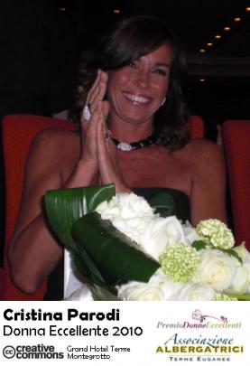 La giornalista e conduttrice televisiva Cristina Parodi è “Donna Eccellente 2010″