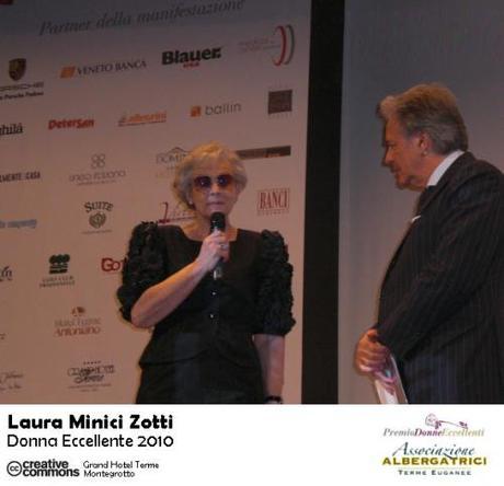 Laura Minici Zotti Donna Eccellente 2010 foto Grand Hotel Terme Montegrotto La Cultura ha una Donna Eccellente: Laura Minici Zotti