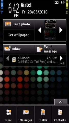 Orange Tsunami: Home alternativa per Nokia 5800 con Widget