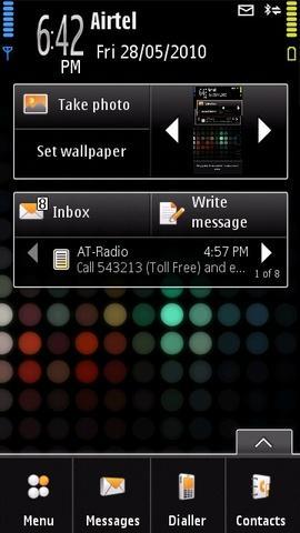 Orange Tsunami: Home alternativa per Nokia 5800 con Widget Orange Tsunami: Home alternativa per Nokia 5800 con Widget