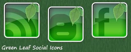 Set 20 icone Social Network con tema la natura
