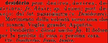 Etimologia Desiderio