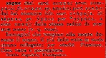 Trasformare i sogni in desideri, i desideri in progetti, i progetti in realtà. Etimologia Sogno