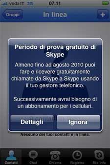 Skype per iPhone perde il pelo e acquista il vizio