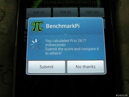 Benchmark Samsung Galaxy S