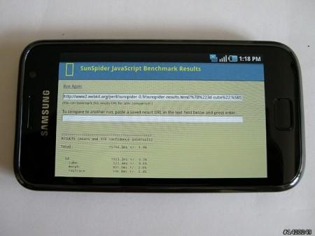 Benchmark Samsung Galaxy S