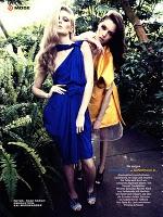DUE NEUE FARBENLEHRE... Glamour Germany June 2010 by Nagi Sakai with Megan McNierney and Charon Cooijmans