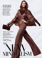 THE NEW MINIMALISM... Kendra Spears by Greg Kadel for US Harper's Bazaar June/July 2010