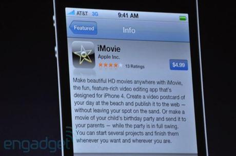 WWDC: arriva iMovie per iPhone, per montare i nostri filmati girati con il melafonino