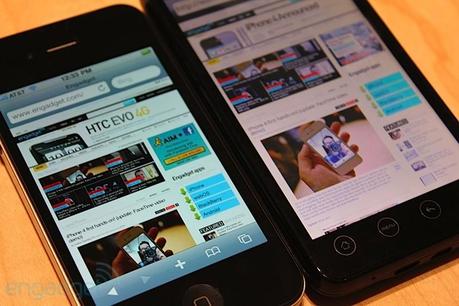 iPhone 4 a confronto con HTC Evo 4G – Foto e Caratteristiche