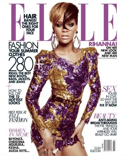 Rihanna sulla cover di Elle July 2010 – Foto e video