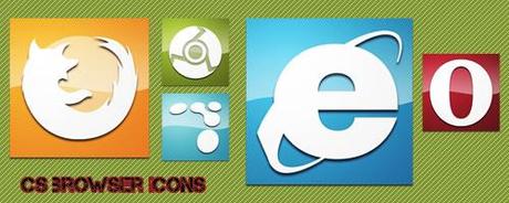 Set icone in stile CS con tema i browser