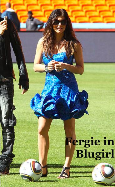 Fergie in Blugirl per il Concerto dei Mondiali in South Africa
