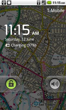 Advanced Maps - lock screen