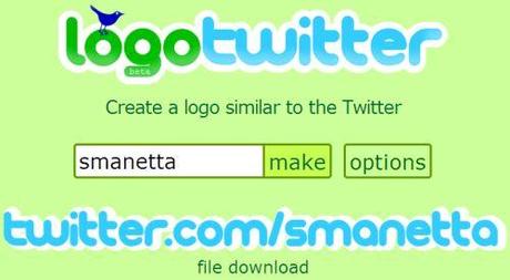 logotwitter - generatore di loghi testuali in stile Twitter