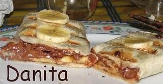 ....e golosa: nutella e banane