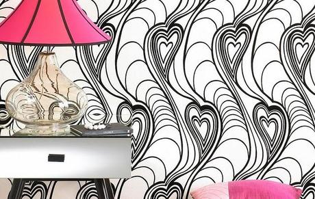 Carta da parati in bianco e nero