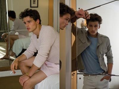 Simon Nessman su Vogue Hommes p/e 2011