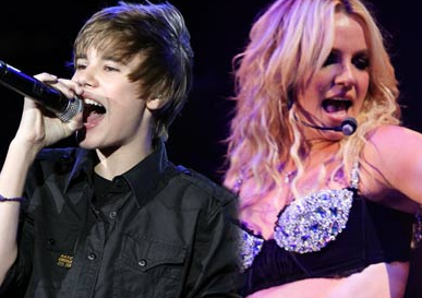 Justin Bieber canta Britney Spears