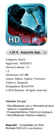 Hysteria Project 2 si aggiorna sia per iPhone che per iPad