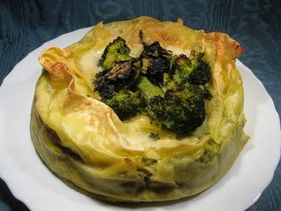 Lasagne , stracchino e broccoli