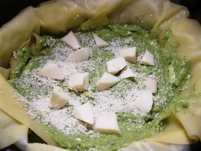 Lasagne , stracchino e broccoli