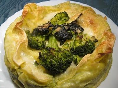 Lasagne , stracchino e broccoli