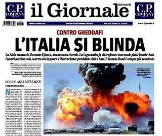 Le prime pagine sulla Libia