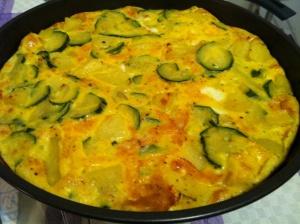 Frittatone di zucchine e patate