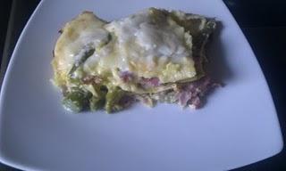 Lasagna di prosciutto cotto e asparagi