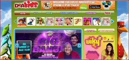 DeA Kids: la TV per bambini in un sito web