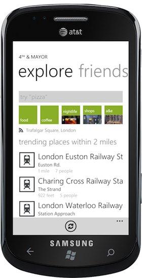 4th and major foursquare client windows phone 7 4th & Major, client per Foursquare su Windows Phone 7