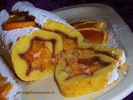 Rotolo con farcitura di arance, light