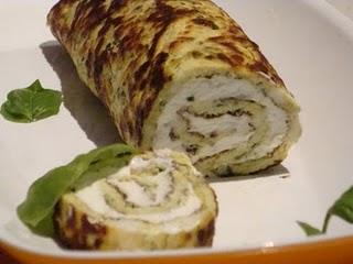 Rotolo di frittata con melanzana