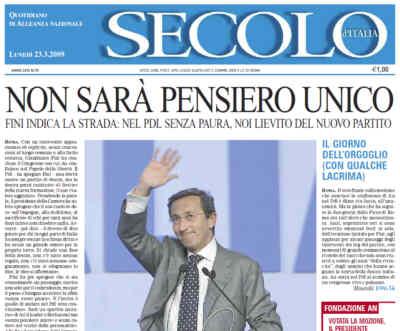 Il Secolo torna a destra. Destituita Flavia Perina, finiana d’hoc che ha reso il quotidiano il gazzettino di FLI