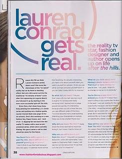 MAGAZINE// Lauren Conrad's cover 2011