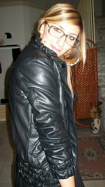 Black Leather Jacket and t-Shirt