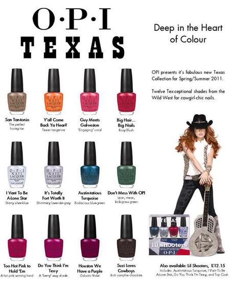 News: OPI Texas Collection for Spring/Summer 2011