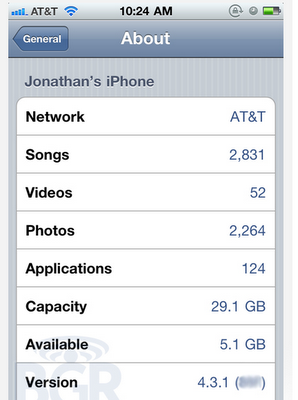 Rumors: Apple sta' testando iOS 4.3.1, previsto il rilascio entro due settimane!!