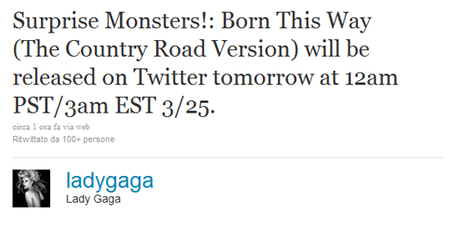 Nuova versione di Born This Way in arrivo