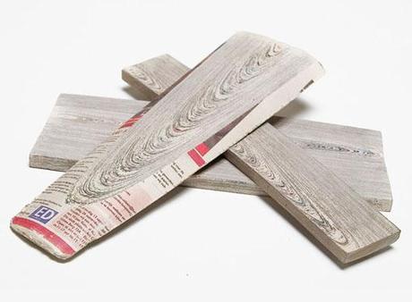 Newspaperwood: il legno in fibra di giornale. FOTO GALLERY