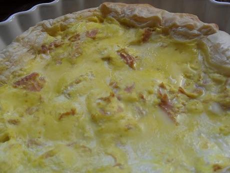 TORTA SALATA CON PROSCIUTTO E ZAFFERANO