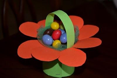 Lavoretto Di Pasqua: Il Cestino Primaverile A Forma Di Fiore