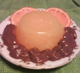 Aspic di Mandarini con Mousse al Cioccolato