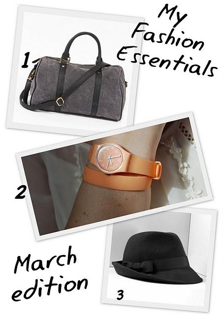 My fashion Essentials: March